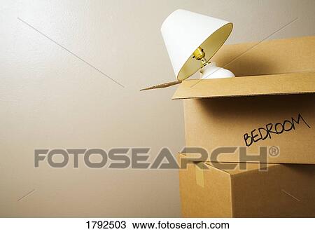 Stock Image - Moving boxes. Fotosearch