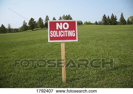 No soliciting sign View Large Photo Image Stock Photo - No soliciting sign. Fotosearch