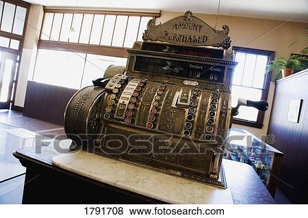 Old fashioned cash register View Large Photo Image Stock Photo - Old fashioned cash register. Fotosearch