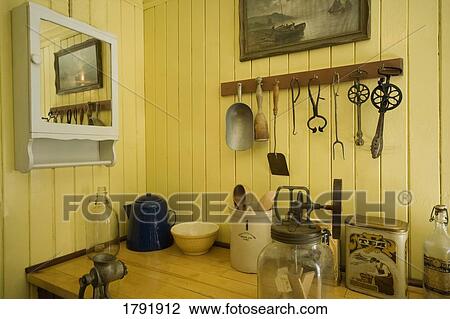 Old fashioned kitchen View Large Photo Image Stock Image - Old fashioned kitchen. Fotosearch