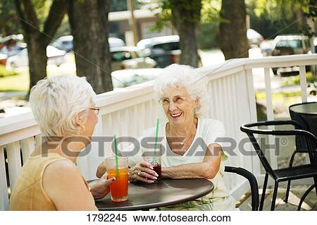 Older women having a good time View Large Photo Image Stock Photography - Older women having a good time. Fotosearch