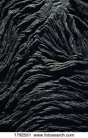 Stock Image - Pahoehoe lava. Fotosearch