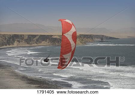 Stock Photography - Paragliding in Peru. Fotosearch
