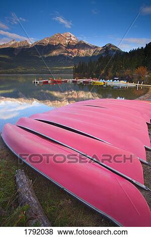 Pyramid Lake in Jasper View Large Photo Image Stock Photo - Pyramid Lake in Jasper. Fotosearch