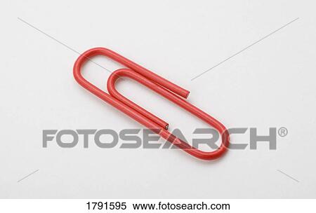 Red paper clip View Large Photo Image Stock Photography - Red paper clip. Fotosearch