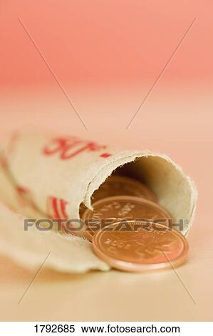 Roll of pennies View Large Photo Image Stock Photography - Roll of pennies. Fotosearch