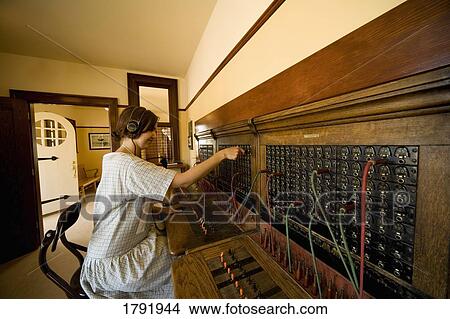 Switchboard operator View Large Photo Image Picture - Switchboard operator. Fotosearch
