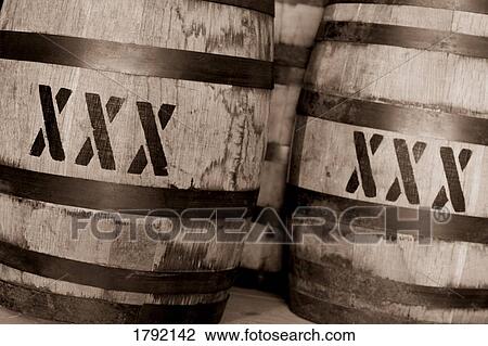 Stock Image - XXX Barrels. Fotosearch