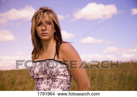 Picture - Young woman. Fotosearch