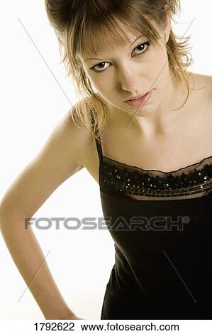 Stock Image - Young woman. Fotosearch