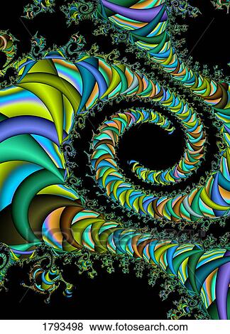 Stock Photo - Abstract spirals. Fotosearch