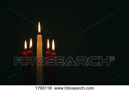 Stock Photo - Advent candles. Fotosearch