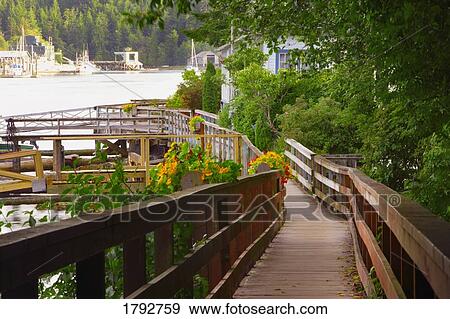 Stock Photo - Bamfield on Vancouver Island. Fotosearch