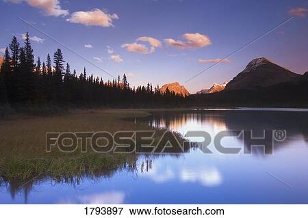Bow Lake in Banff View Large Photo Image Stock Photo - Bow Lake in Banff. Fotosearch