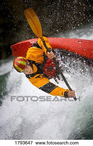 Boy kayaking View Large Photo Image Stock Photo - Boy kayaking. Fotosearch