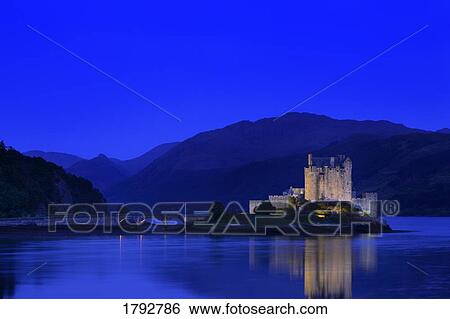 Castle at night View Large Photo Image Stock Photograph - Castle at night. Fotosearch