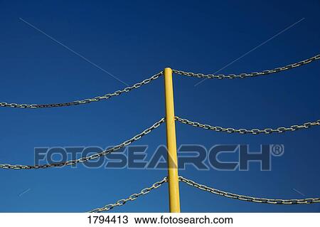 Stock Image - Chainlink fence. Fotosearch