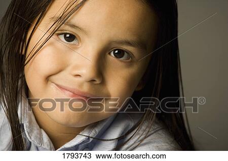 Stock Image - Child portrait. Fotosearch
