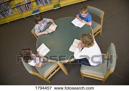 Children in the library View Large Photo Image Stock Photo - Children in the library. Fotosearch