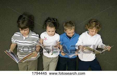 Stock Photography - Children reading. Fotosearch