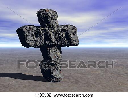 Stock Image - Christian cross. Fotosearch
