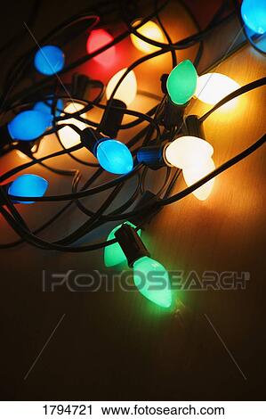 Stock Image - Christmas lights. Fotosearch