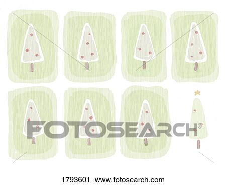 Stock Image - Christmas tree illustration. Fotosearch