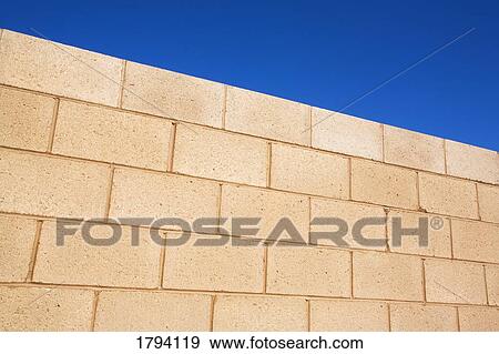 Stock Photo - Cinder block wall. Fotosearch
