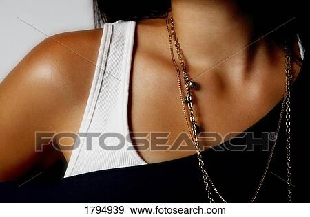 Stock Photo - Closeup of stylish shoulder. Fotosearch
