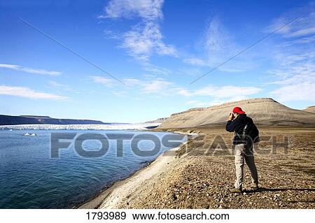 Stock Photo - Coburg Island in the Canadian Arctic. Fotosearch