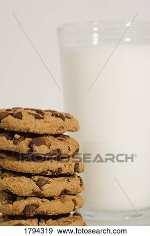 Cookies and milk View Large Photo Image Stock Photo - Cookies and milk. Fotosearch