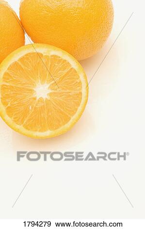 Stock Photo - Cut oranges. Fotosearch