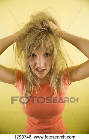 Stock Photograph - Frustrated woman. Fotosearch