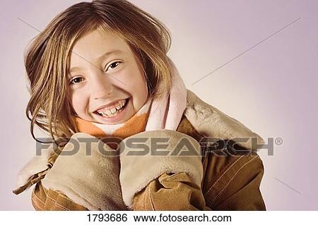 Girl bundled up for winter View Large Photo Image Stock Photograph - Girl bundled up for winter. Fotosearch