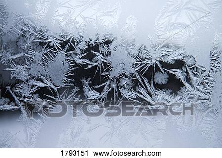 Stock Image - Ice crystals. Fotosearch
