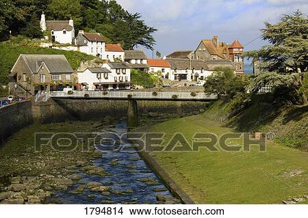 Lynton in England View Large Photo Image Picture - Lynton in England. Fotosearch