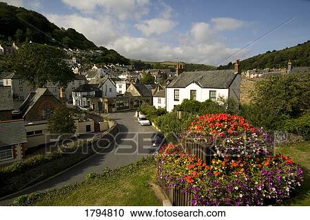 Lynton in England View Large Photo Image Stock Image - Lynton in England. Fotosearch