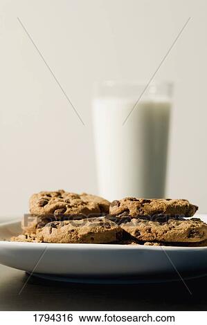 Milk and cookies View Large Photo Image Stock Photograph - Milk and cookies. Fotosearch