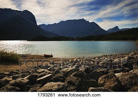 Stock Image - Mountain lake. Fotosearch