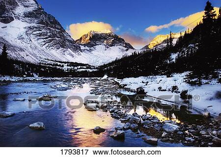 Stock Photo - Mountains in the winter. Fotosearch