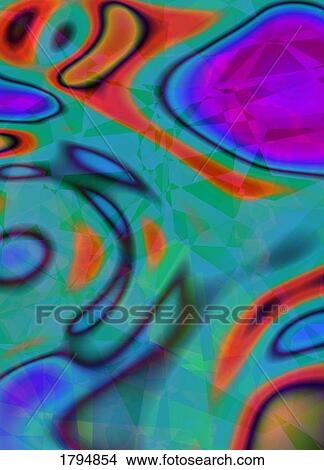 Picture - Multicolored abstract. Fotosearch