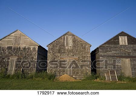 Stock Photo - Old prairie farm buildings. Fotosearch