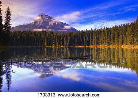 Stock Image - Pilot Pond in Banff. Fotosearch
