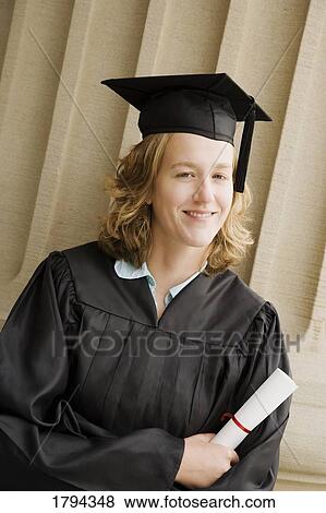 Portrait of a graduate View Large Photo Image Stock Photo - Portrait of a graduate. Fotosearch