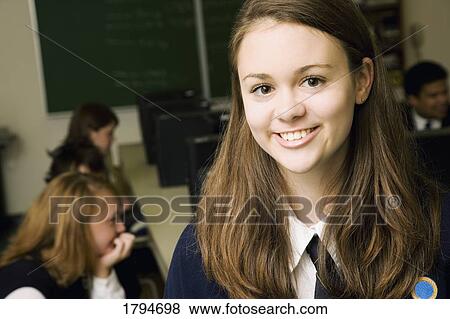 Stock Photo - Private school student. Fotosearch