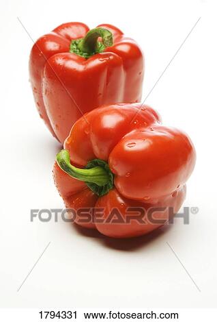 Stock Image - Red peppers. Fotosearch
