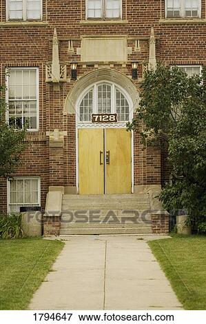 Stock Photo - School building. Fotosearch