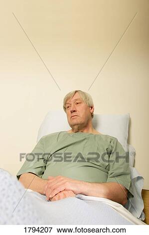 Picture - Senior in the hospital. Fotosearch - Search Stock Photography, Photos, Prints, Images, and Photo Clipart