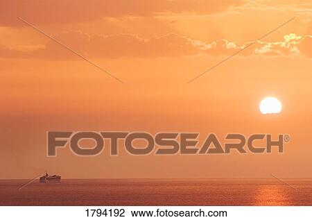 Stock Image - Ship at sea. Fotosearch