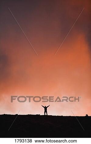 Silhouetted person View Large Photo Image Stock Photo - Silhouetted person. Fotosearch